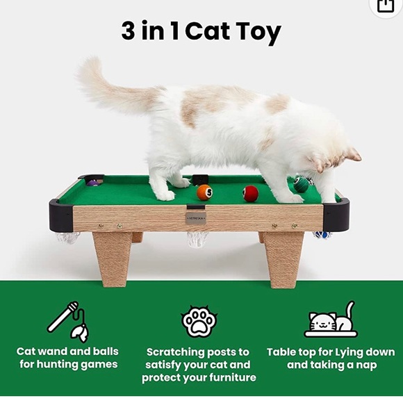Cat Pool Table - Picture 2 of 7